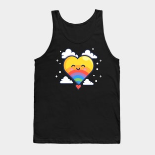 Heart's Rainbow Glow Tank Top